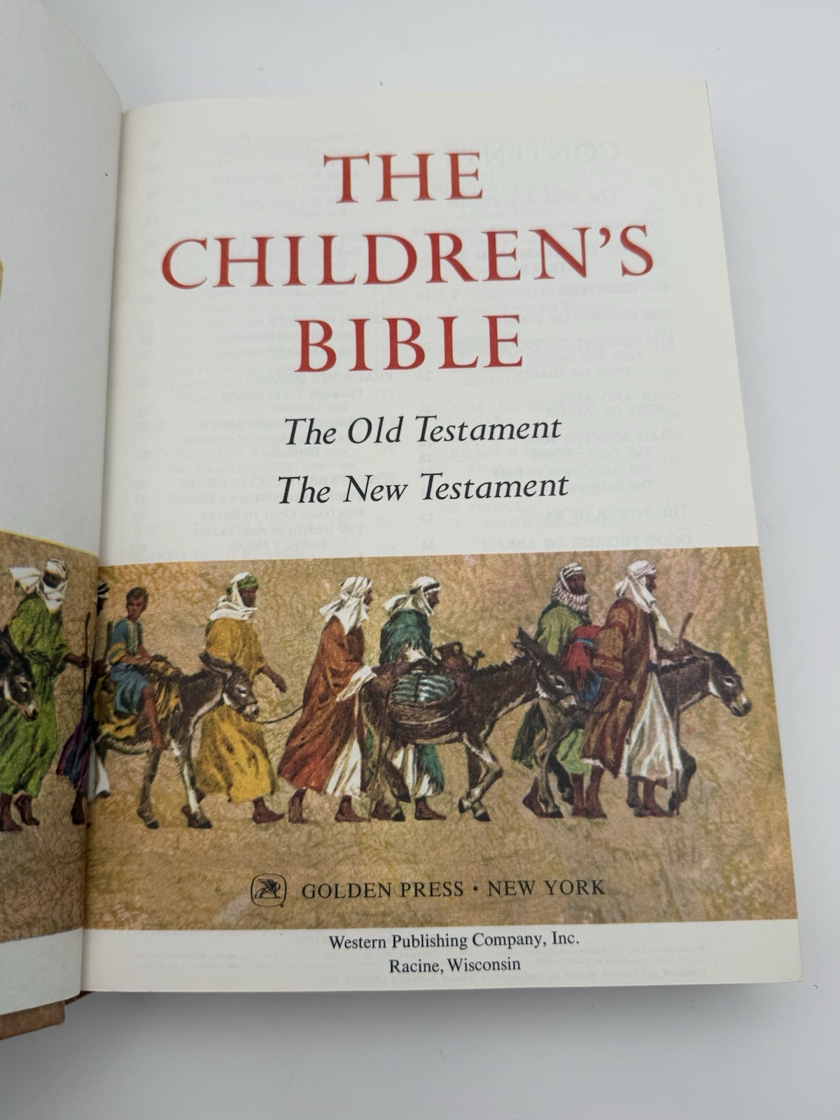 The Children&rsquo;s Bible Hardcover Illustrated Golden Press 1965 Ages 4-8 OT/NT