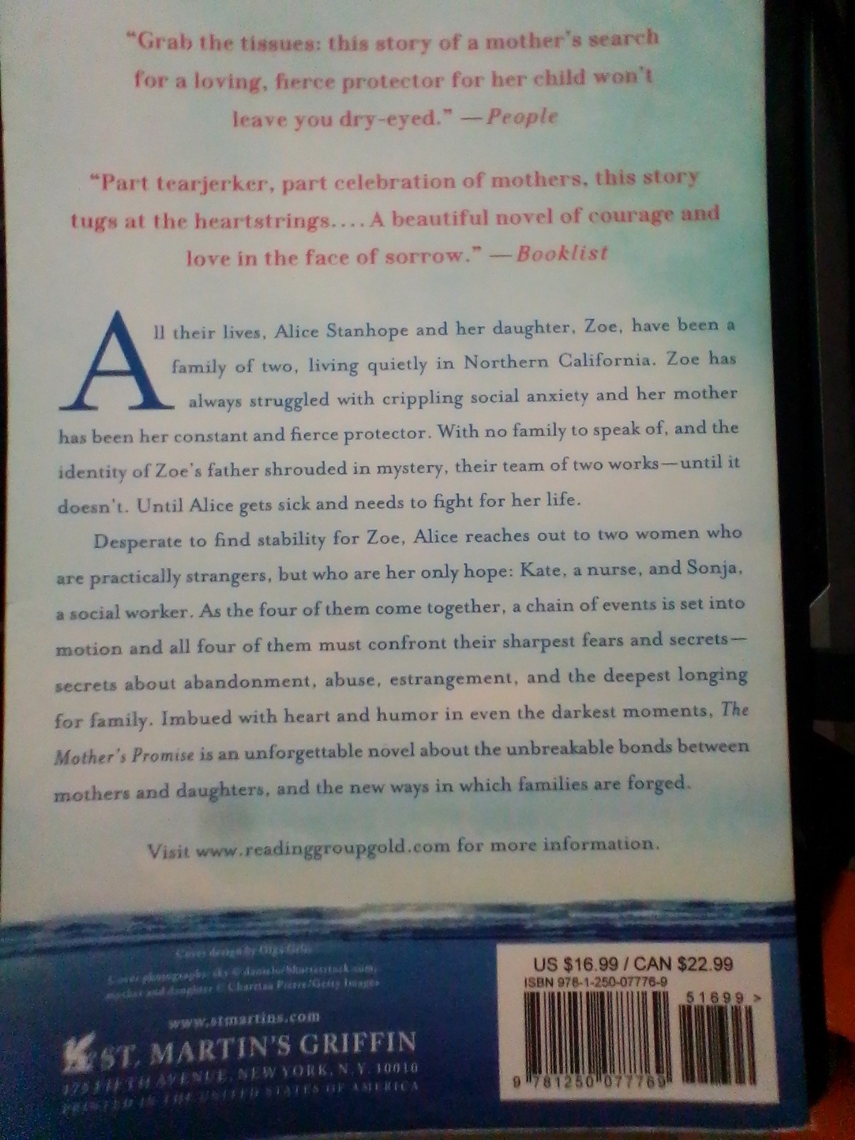 The Mother&rsquo;s Promise : A Novel Paperback Sally Hepworth GOOD