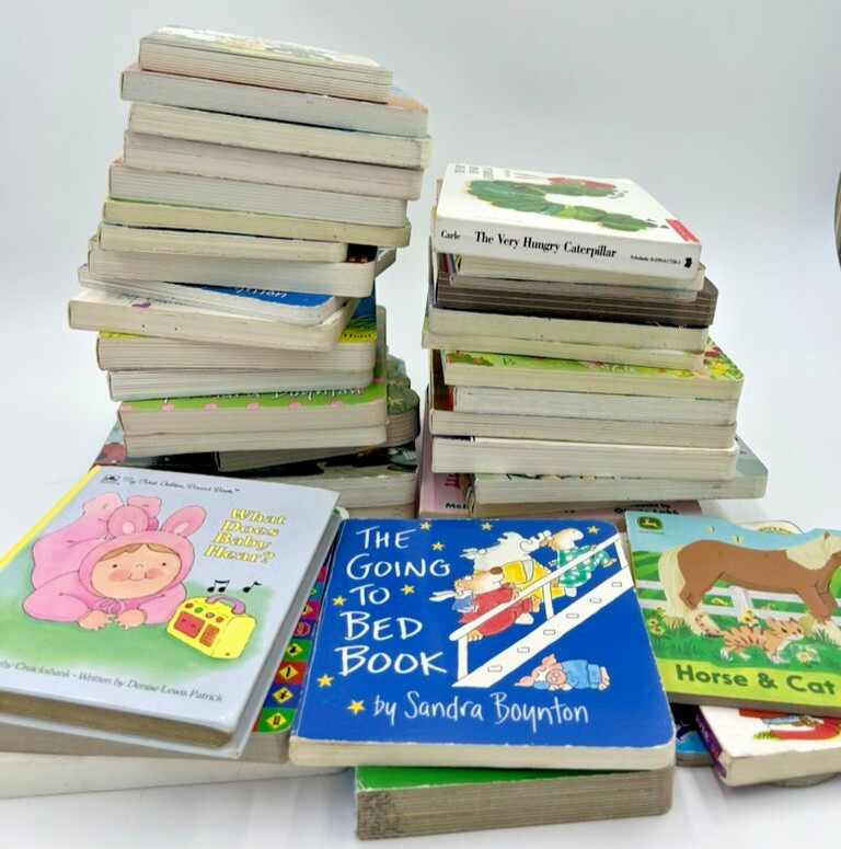 Lot of 100 – Board Books for Children&rsquo;s/ Toddler Babies/Preschool/Daycare