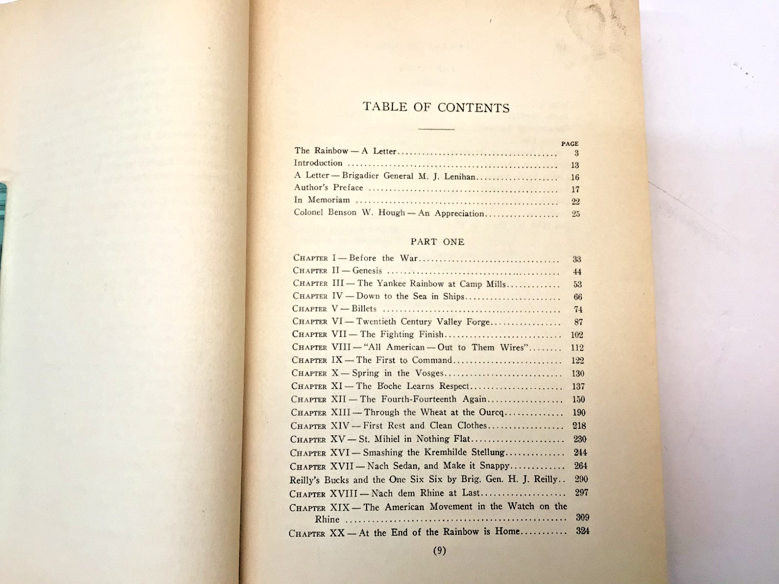 Rare: « Ohio in the Rainbow-166th Infantry-42 Div » 1924 First ED. Compilation