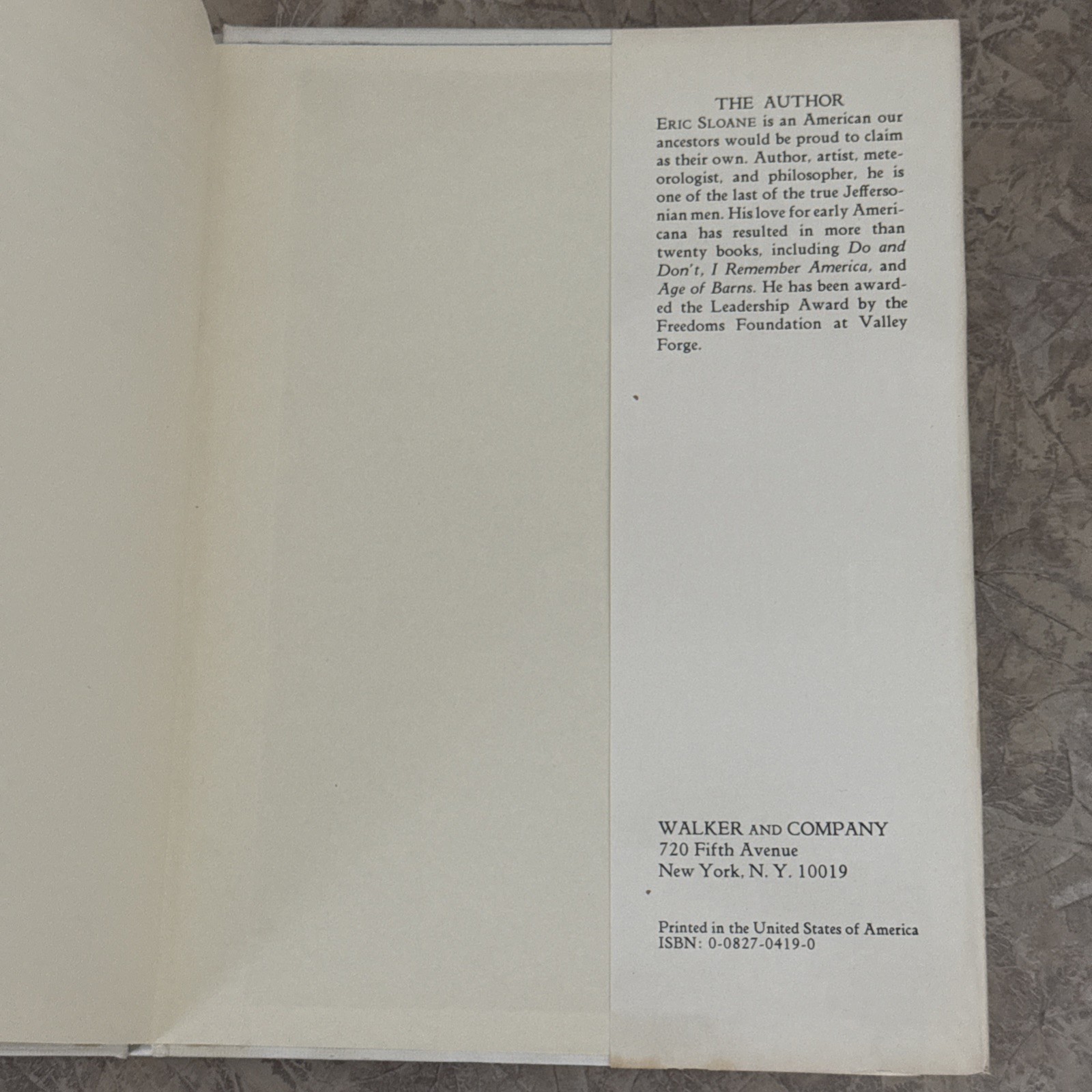 1973 1st Ed. THE SPIRITS OF &rsquo;76 Eric Sloane Hardcover DJ Bicentennial Inscribed