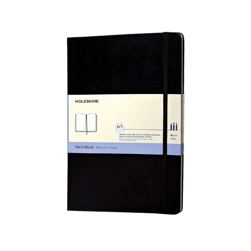 Moleskine Art Sketchbook, Hard Cover, A4 (8.25&Prime; 21.59 x 2.1 x 29.85 cm, Zwart