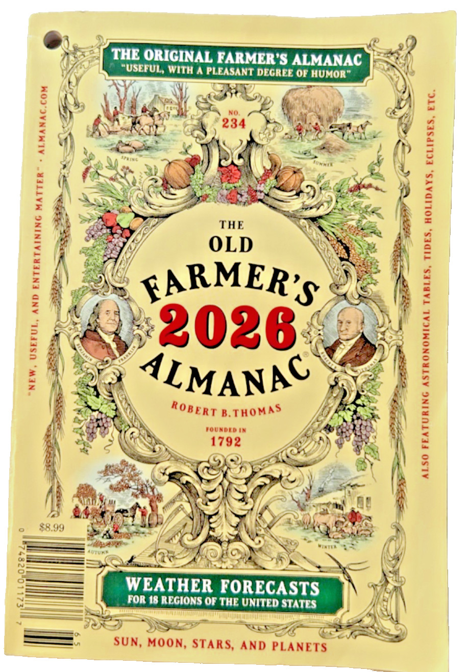The 2026 Old Farmer&rsquo;s Almanac Trade Edition (Paperback) Gardening Weather No.234