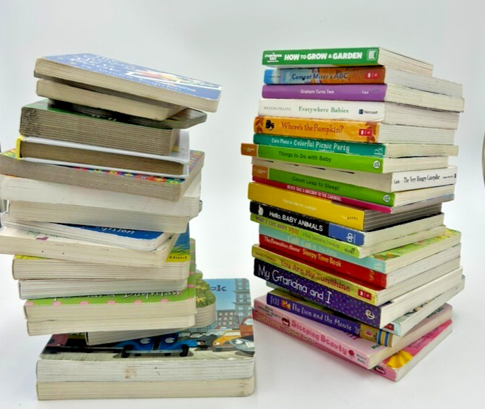 Lot of 100 – Board Books for Children&rsquo;s/ Toddler Babies/Preschool/Daycare