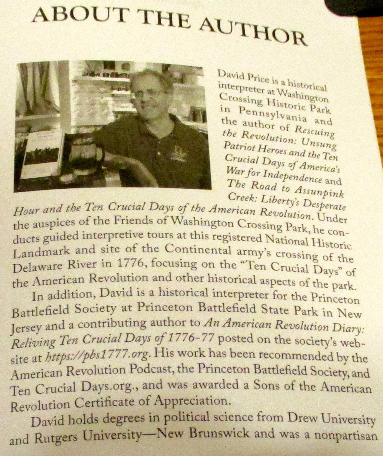 2020 John Haslet&rsquo;s World by David Price SIGNED Trade Paperback Book
