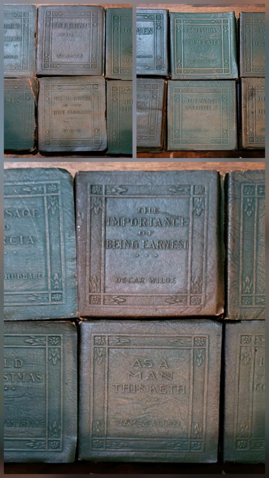 100 yr Old Antique Little Leather Library Books 1920&rsquo;s Redcroft Pick Your Title