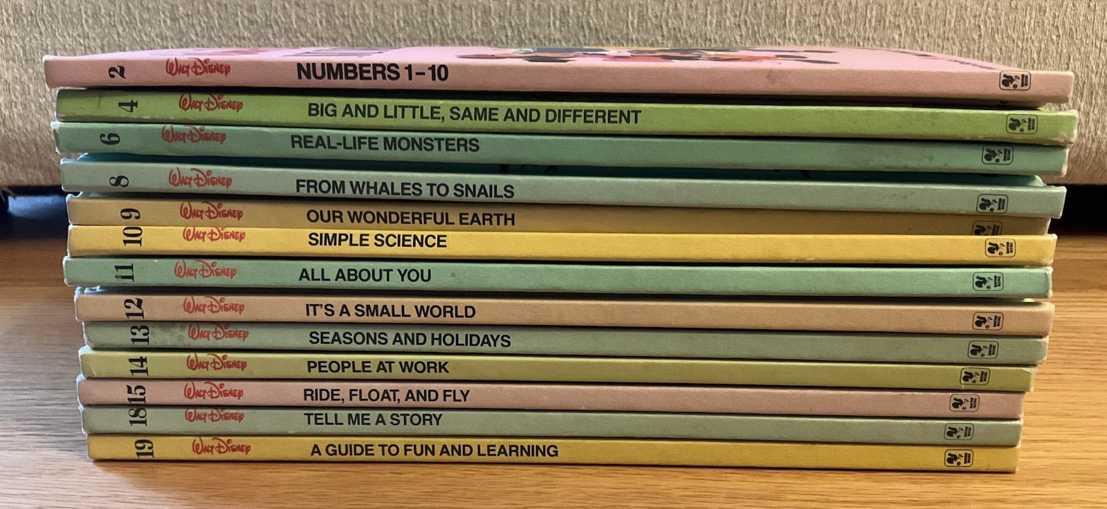Lot 13 Walt Disney Fun To Learn Library Children&rsquo;s Books 2, 4, 6, 8-15, 18, 19