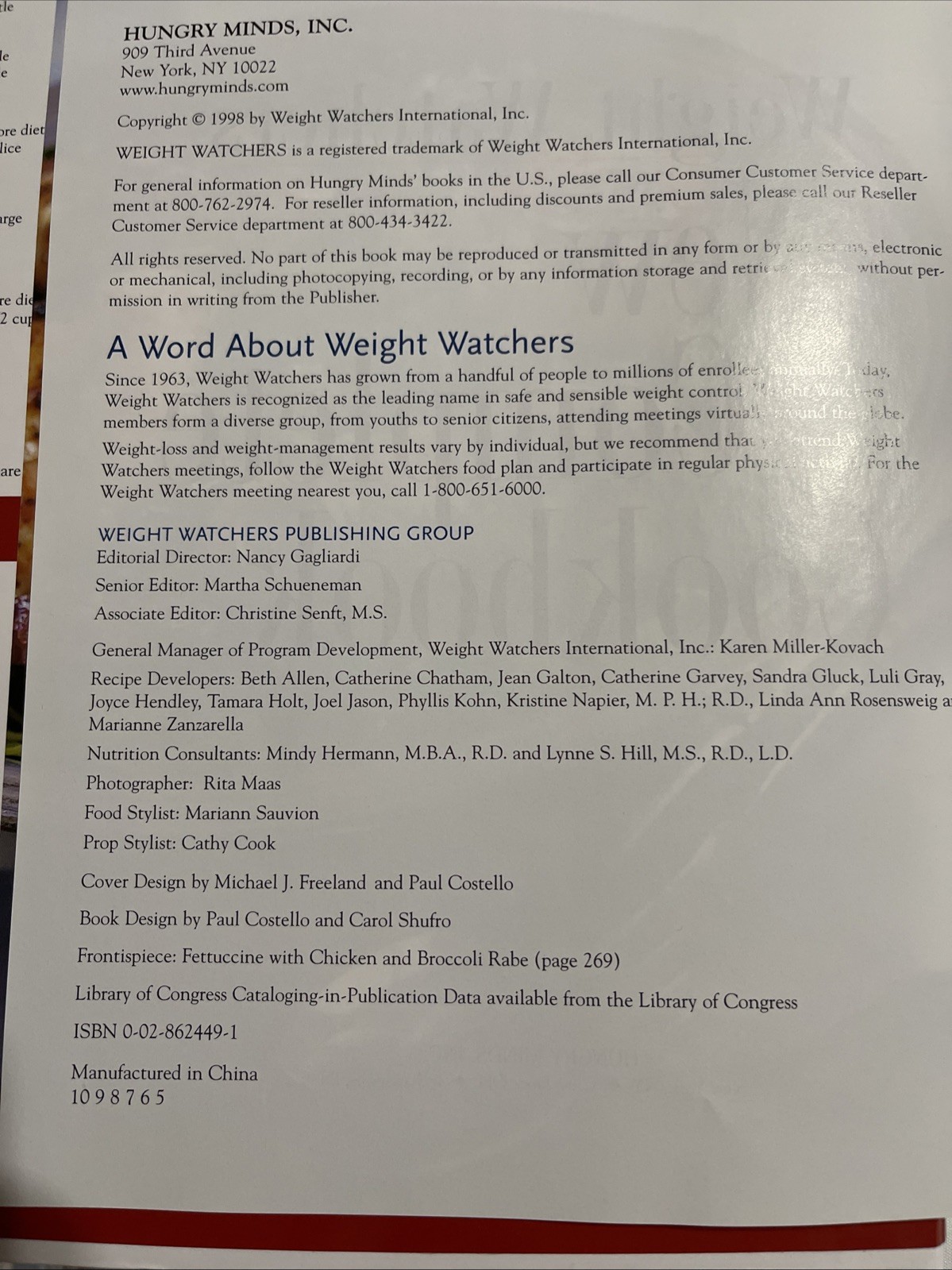 Weight Watchers New Complete Cookbook Binder Like New Condition