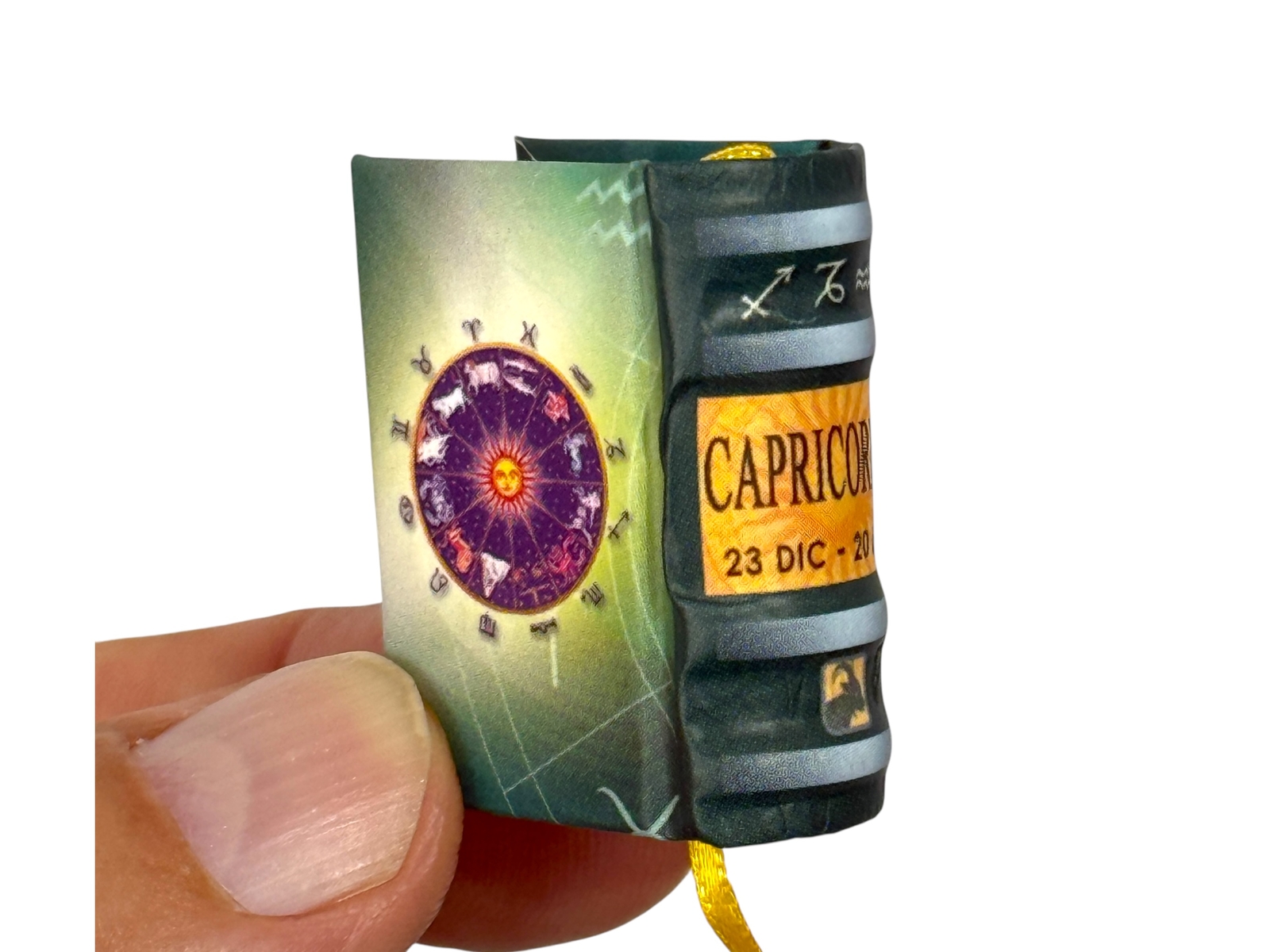 Capricornio (1.4&Prime;) mini book hardcover 300 readable pages in Spanish great gift