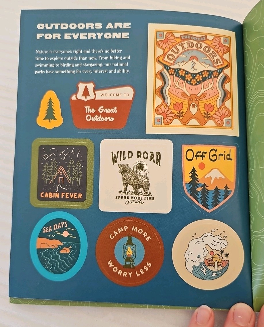 The National Parks Traveler&rsquo;s Companion Journal and Sticker Book Paperback NEW