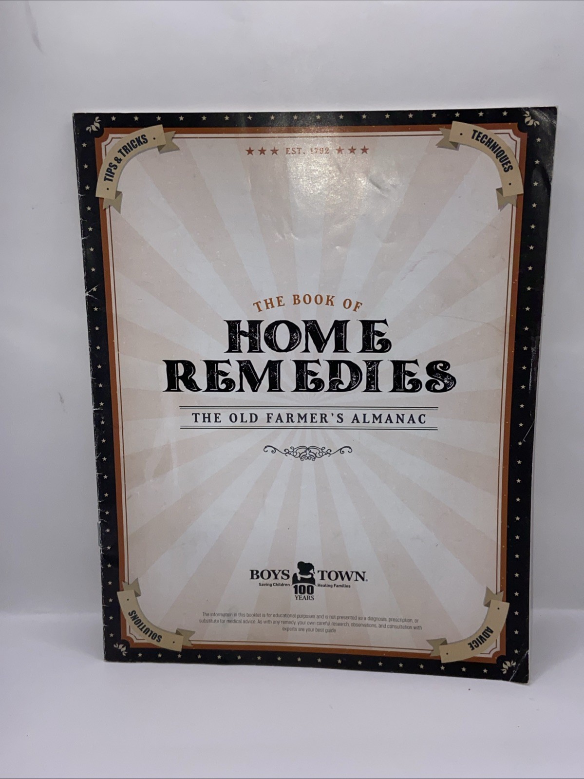 The Old Farmer&rsquo;s Almanac Book of HOME REMEDIES Booklet Boys Town *2021 edition