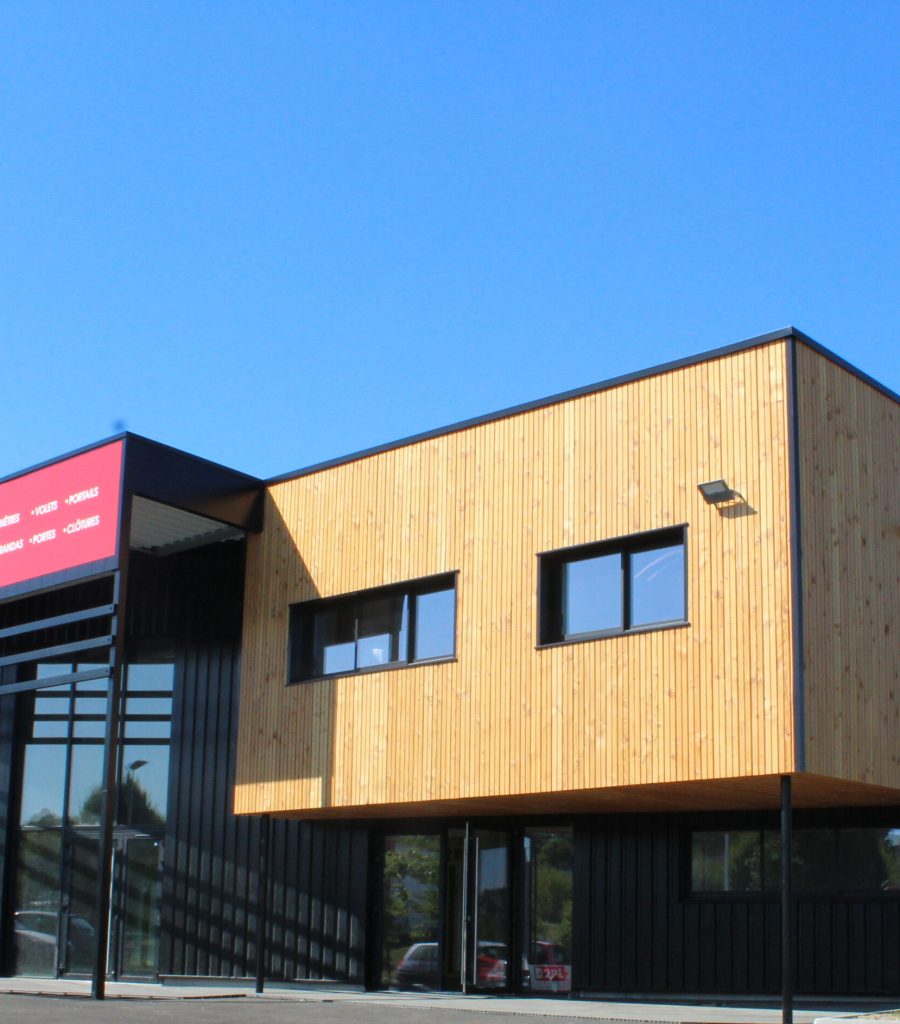 Construction de bureaux, showroom et atelier, Bain-de-Bretagne (35)